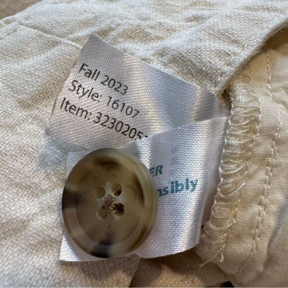 Marine Layer Flora High Waisted hemp tencel pleated Trouser pants Size 0 - Picture 6 of 7